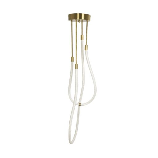 kelvo® GLOW KLV-101-0153 Φωτιστικό Οροφής LED 42W 4200lm 360° AC 220-240V IP20 Ρυθμιζόμενο Λευκό CCT με Χειριστήριο από 2700K έως 6000K Dimmable – Lumileds SMD Chip – Χρυσό Πλατίνα – Μ50 x Π50 x Υ70cm – 3 Χρόνια Εγγύηση