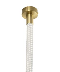 kelvo® GLOW KLV-101-0155-V2 Φωτιστικό Οροφής / Απλίκα LED 27W 2700lm 360° AC 220-240V IP20 Ρυθμιζόμενο Λευκό CCT με Χειριστήριο από 2700K έως 6000K Dimmable – Lumileds SMD Chip – Χρυσό Πλατίνα – Μ90 x Π9 x Υ95cm – 3 Χρόνια Εγγύηση