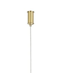 kelvo® GLOW KLV-101-0157 Κρεμαστό Φωτιστικό Οροφής LED 65W 6500lm 360° AC 220-240V IP20 Ρυθμιζόμενο Λευκό CCT με Χειριστήριο από 2700K έως 6000K Dimmable – Lumileds SMD Chip – Σατινέ Χρυσό Βούρτσας – Μ150 x Π70 x Υ90cm – 3 Χρόνια Εγγύηση