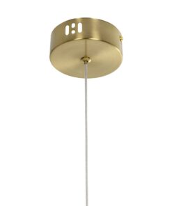 kelvo® GLOW KLV-101-0159 Κρεμαστό Φωτιστικό Οροφής LED 24W 2400lm 360° AC 220-240V IP20 Ρυθμιζόμενο Λευκό CCT με On/Off 2700K/4500K/6000K – Lumileds SMD Chip – Χρυσό Πλατίνα – Μ24 x Π10 x Υ62cm – 3 Χρόνια Εγγύηση