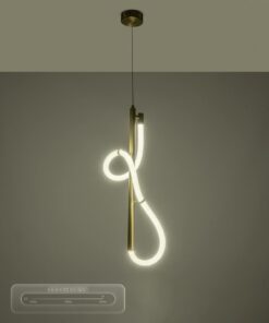 kelvo® GLOW KLV-101-0160 Κρεμαστό Φωτιστικό Οροφής LED 24W 2400lm 360° AC 220-240V IP20 Ρυθμιζόμενο Λευκό CCT με On/Off 2700K/4500K/6000K – Lumileds SMD Chip – Χρυσό Πλατίνα – Μ30 x Π17 x Υ66cm – 3 Χρόνια Εγγύηση