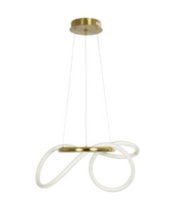 kelvo® GLOW KLV-101-0161 Κρεμαστό Φωτιστικό Οροφής LED 30W 3000lm 360° AC 220-240V IP20 Ρυθμιζόμενο Λευκό CCT με Χειριστήριο από 2700K έως 6000K Dimmable – Lumileds SMD Chip – Χρυσό Πλατίνα – Μ40 x Π40 x Υ30cm – 3 Χρόνια Εγγύηση