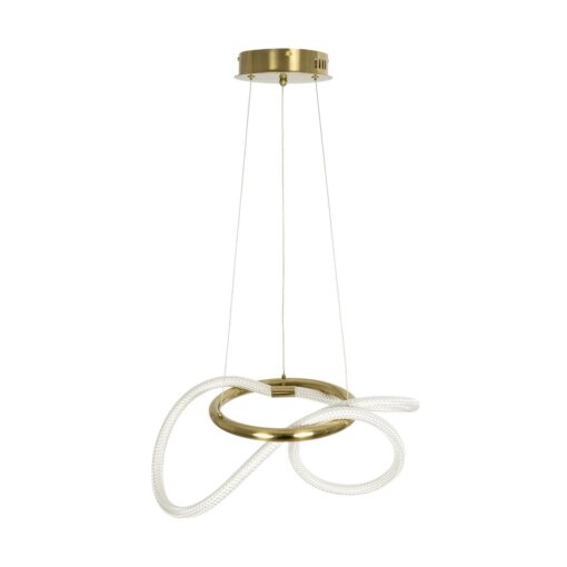 kelvo® GLOW KLV-101-0161 Κρεμαστό Φωτιστικό Οροφής LED 30W 3000lm 360° AC 220-240V IP20 Ρυθμιζόμενο Λευκό CCT με Χειριστήριο από 2700K έως 6000K Dimmable – Lumileds SMD Chip – Χρυσό Πλατίνα – Μ40 x Π40 x Υ30cm – 3 Χρόνια Εγγύηση