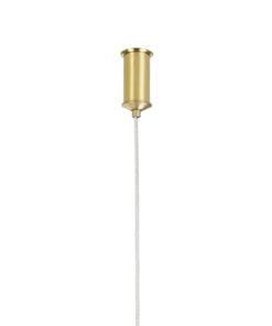 kelvo® GLOW KLV-101-0167 Κρεμαστό Φωτιστικό Οροφής LED 45W 4500lm 360° AC 220-240V IP20 Ρυθμιζόμενο Λευκό CCT με Χειριστήριο από 2700K έως 6000K Dimmable – Lumileds SMD Chip – Χρυσό Πλατίνα – Μ180 x Π30 x Υ40cm – 3 Χρόνια Εγγύηση