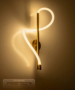 kelvo® GLOW KLV-101-0168 Φωτιστικό Τοίχου / Απλίκα LED 24W 2400lm 360° AC 220-240V IP20 Ρυθμιζόμενο Λευκό CCT με On/Off 2700K/4500K/6000K – Lumileds SMD Chip – Χρυσό Πλατίνα – Μ30 x Π15 x Υ70cm – 3 Χρόνια Εγγύηση
