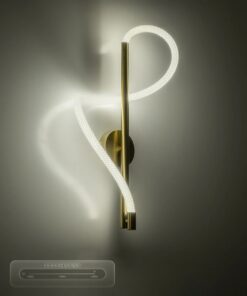 kelvo® GLOW KLV-101-0168 Φωτιστικό Τοίχου / Απλίκα LED 24W 2400lm 360° AC 220-240V IP20 Ρυθμιζόμενο Λευκό CCT με On/Off 2700K/4500K/6000K – Lumileds SMD Chip – Χρυσό Πλατίνα – Μ30 x Π15 x Υ70cm – 3 Χρόνια Εγγύηση