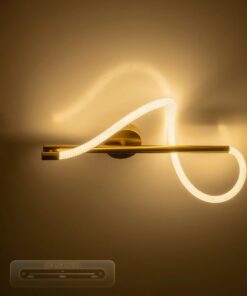 kelvo® GLOW KLV-101-0168-V2 Φωτιστικό Οροφής LED 24W 2400lm 360° AC 220-240V IP20 Ρυθμιζόμενο Λευκό CCT με On/Off 2700K/4500K/6000K – Lumileds SMD Chip – Χρυσό Πλατίνα – Μ30 x Π15 x Υ70cm – 3 Χρόνια Εγγύηση