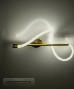 kelvo® GLOW KLV-101-0168-V2 Φωτιστικό Οροφής LED 24W 2400lm 360° AC 220-240V IP20 Ρυθμιζόμενο Λευκό CCT με On/Off 2700K/4500K/6000K – Lumileds SMD Chip – Χρυσό Πλατίνα – Μ30 x Π15 x Υ70cm – 3 Χρόνια Εγγύηση