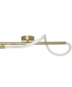 kelvo® GLOW KLV-101-0168-V2 Φωτιστικό Οροφής LED 24W 2400lm 360° AC 220-240V IP20 Ρυθμιζόμενο Λευκό CCT με On/Off 2700K/4500K/6000K – Lumileds SMD Chip – Χρυσό Πλατίνα – Μ30 x Π15 x Υ70cm – 3 Χρόνια Εγγύηση