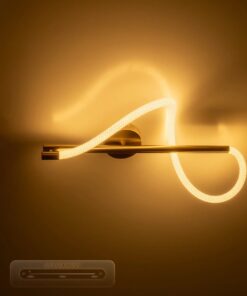 kelvo® GLOW KLV-101-0168-V2 Φωτιστικό Οροφής LED 24W 2400lm 360° AC 220-240V IP20 Ρυθμιζόμενο Λευκό CCT με On/Off 2700K/4500K/6000K – Lumileds SMD Chip – Χρυσό Πλατίνα – Μ30 x Π15 x Υ70cm – 3 Χρόνια Εγγύηση