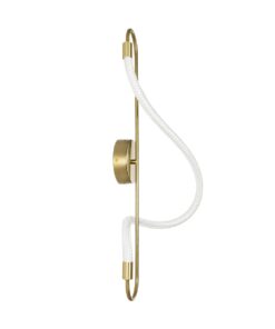 kelvo® GLOW KLV-101-0169 Φωτιστικό Τοίχου / Απλίκα LED 18W 1800lm 360° AC 220-240V IP20 Ρυθμιζόμενο Λευκό CCT με On/Off 2700K/4500K/6000K – Lumileds SMD Chip – Χρυσό Πλατίνα – Μ30 x Π15 x Υ70cm – 3 Χρόνια Εγγύηση
