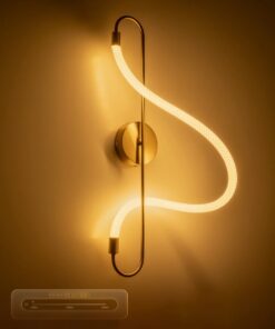 kelvo® GLOW KLV-101-0169 Φωτιστικό Τοίχου / Απλίκα LED 18W 1800lm 360° AC 220-240V IP20 Ρυθμιζόμενο Λευκό CCT με On/Off 2700K/4500K/6000K – Lumileds SMD Chip – Χρυσό Πλατίνα – Μ30 x Π15 x Υ70cm – 3 Χρόνια Εγγύηση