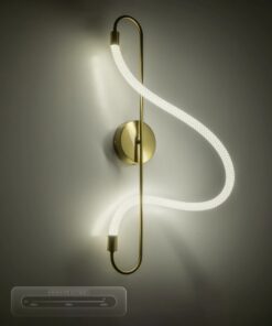 kelvo® GLOW KLV-101-0169 Φωτιστικό Τοίχου / Απλίκα LED 18W 1800lm 360° AC 220-240V IP20 Ρυθμιζόμενο Λευκό CCT με On/Off 2700K/4500K/6000K – Lumileds SMD Chip – Χρυσό Πλατίνα – Μ30 x Π15 x Υ70cm – 3 Χρόνια Εγγύηση