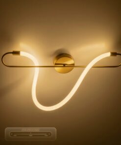 kelvo® GLOW KLV-101-0169-V2 Φωτιστικό Οροφής LED 18W 1800lm 360° AC 220-240V IP20 Ρυθμιζόμενο Λευκό CCT με On/Off 2700K/4500K/6000K – Lumileds SMD Chip – Χρυσό Πλατίνα – Μ30 x Π15 x Υ70cm – 3 Χρόνια Εγγύηση