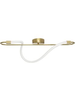 kelvo® GLOW KLV-101-0169-V2 Φωτιστικό Οροφής LED 18W 1800lm 360° AC 220-240V IP20 Ρυθμιζόμενο Λευκό CCT με On/Off 2700K/4500K/6000K – Lumileds SMD Chip – Χρυσό Πλατίνα – Μ30 x Π15 x Υ70cm – 3 Χρόνια Εγγύηση
