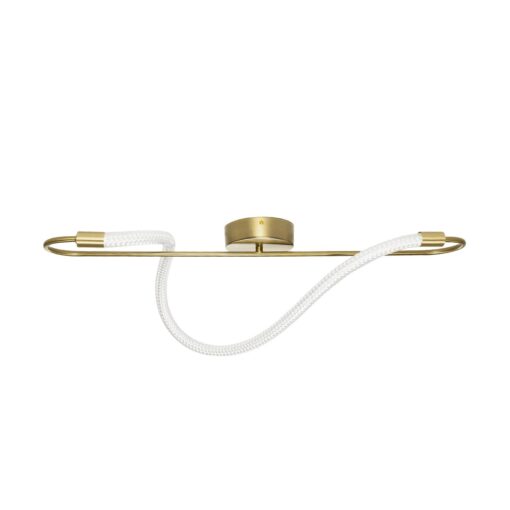 kelvo® GLOW KLV-101-0169-V2 Φωτιστικό Οροφής LED 18W 1800lm 360° AC 220-240V IP20 Ρυθμιζόμενο Λευκό CCT με On/Off 2700K/4500K/6000K – Lumileds SMD Chip – Χρυσό Πλατίνα – Μ30 x Π15 x Υ70cm – 3 Χρόνια Εγγύηση