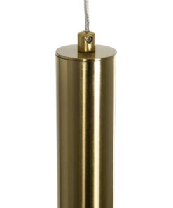 kelvo® GLOW KLV-101-0175 Κρεμαστό Φωτιστικό Οροφής LED 18W 1800lm 360° AC 220-240V IP20 Ρυθμιζόμενο Λευκό CCT με On/Off 2700K/4500K/6000K – Lumileds SMD Chip – Χρυσό Πλατίνα – Μ30 x Π6 x Υ60cm – 3 Χρόνια Εγγύηση