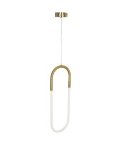 kelvo® GLOW KLV-101-0176 Κρεμαστό Φωτιστικό Οροφής LED 18W 1800lm 360° AC 220-240V IP20 Ρυθμιζόμενο Λευκό CCT με On/Off 2700K/4500K/6000K – Lumileds SMD Chip – Χρυσό Πλατίνα – Μ20 x Π2.5 x Υ60cm – 3 Χρόνια Εγγύηση