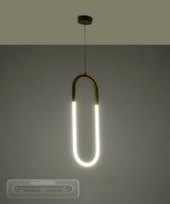 kelvo® GLOW KLV-101-0176 Κρεμαστό Φωτιστικό Οροφής LED 18W 1800lm 360° AC 220-240V IP20 Ρυθμιζόμενο Λευκό CCT με On/Off 2700K/4500K/6000K – Lumileds SMD Chip – Χρυσό Πλατίνα – Μ20 x Π2.5 x Υ60cm – 3 Χρόνια Εγγύηση