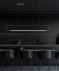 kelvo® GLOW KLV-101-0177 Κρεμαστό Φωτιστικό Οροφής LED 15W 1500lm 360° AC 220-240V IP20 Ρυθμιζόμενο Λευκό CCT με Χειριστήριο από 2700K έως 6000K Dimmable – Lumileds SMD Chip – Χρυσό Πλατίνα – Μ120 x Π3 x Υ17cm – 3 Χρόνια Εγγύηση