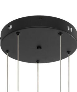kelvo® LEXAGON KLV-101-0179 Κρεμαστό Φωτιστικό Οροφής LED 120W 12000lm 200° AC 220-240V IP20 Ρυθμιζόμενο Λευκό CCT με Χειριστήριο από 2700K έως 6000K Dimmable – Lumileds SMD Chip – Μαύρο Ματ – Μ110 x Π90 x Υ110cm – 3 Χρόνια Εγγύηση