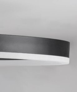kelvo® VENOM KLV-101-0181 Φωτιστικό Οροφής LED 45W 4500lm 360° AC 220-240V IP20 Ρυθμιζόμενο Λευκό CCT με Χειριστήριο από 2700K έως 6000K Dimmable – Lumileds SMD Chip – Μαύρο Ματ – Μ60 x Π40 x Υ7.5cm – 3 Χρόνια Εγγύηση