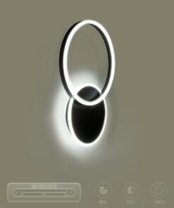 kelvo® VENOM KLV-101-0181-V2 Φωτιστικό Τοίχου / Απλίκα LED 45W 4500lm 360° AC 220-240V IP20 Ρυθμιζόμενο Λευκό CCT με Χειριστήριο από 2700K έως 6000K Dimmable – Lumileds SMD Chip – Μαύρο Ματ – Μ60 x Π40 x Υ7.5cm – 3 Χρόνια Εγγύηση