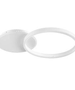 kelvo® VENOM KLV-101-0182 Φωτιστικό Οροφής LED 45W 4500lm 360° AC 220-240V IP20 Ρυθμιζόμενο Λευκό CCT με Χειριστήριο από 2700K έως 6000K Dimmable – Lumileds SMD Chip – Λευκό Ματ – Μ60 x Π40 x Υ7.5cm – 3 Χρόνια Εγγύηση