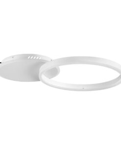 kelvo® VENOM KLV-101-0182 Φωτιστικό Οροφής LED 45W 4500lm 360° AC 220-240V IP20 Ρυθμιζόμενο Λευκό CCT με Χειριστήριο από 2700K έως 6000K Dimmable – Lumileds SMD Chip – Λευκό Ματ – Μ60 x Π40 x Υ7.5cm – 3 Χρόνια Εγγύηση