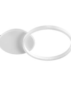 kelvo® VENOM KLV-101-0182 Φωτιστικό Οροφής LED 45W 4500lm 360° AC 220-240V IP20 Ρυθμιζόμενο Λευκό CCT με Χειριστήριο από 2700K έως 6000K Dimmable – Lumileds SMD Chip – Λευκό Ματ – Μ60 x Π40 x Υ7.5cm – 3 Χρόνια Εγγύηση