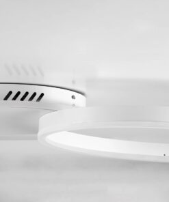 kelvo® VENOM KLV-101-0182 Φωτιστικό Οροφής LED 45W 4500lm 360° AC 220-240V IP20 Ρυθμιζόμενο Λευκό CCT με Χειριστήριο από 2700K έως 6000K Dimmable – Lumileds SMD Chip – Λευκό Ματ – Μ60 x Π40 x Υ7.5cm – 3 Χρόνια Εγγύηση
