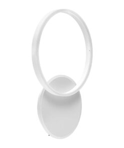 kelvo® VENOM KLV-101-0182-V2 Φωτιστικό Τοίχου / Απλίκα LED 45W 4500lm 360° AC 220-240V IP20 Ρυθμιζόμενο Λευκό CCT με Χειριστήριο από 2700K έως 6000K Dimmable – Lumileds SMD Chip – Λευκό Ματ – Μ60 x Π40 x Υ7.5cm – 3 Χρόνια Εγγύηση