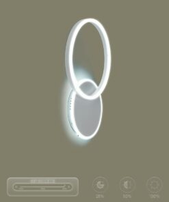 kelvo® VENOM KLV-101-0182-V2 Φωτιστικό Τοίχου / Απλίκα LED 45W 4500lm 360° AC 220-240V IP20 Ρυθμιζόμενο Λευκό CCT με Χειριστήριο από 2700K έως 6000K Dimmable – Lumileds SMD Chip – Λευκό Ματ – Μ60 x Π40 x Υ7.5cm – 3 Χρόνια Εγγύηση