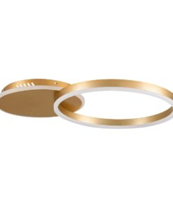 kelvo® VENOM KLV-101-0183 Φωτιστικό Οροφής LED 45W 4500lm 360° AC 220-240V IP20 Ρυθμιζόμενο Λευκό CCT με Χειριστήριο από 2700K έως 6000K Dimmable – Lumileds SMD Chip – Χρυσό Πλατίνα – Μ60 x Π40 x Υ7.5cm – 3 Χρόνια Εγγύηση