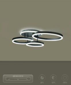 kelvo® VENOM KLV-101-0184 Φωτιστικό Οροφής LED 100W 10000lm 360° AC 220-240V IP20 Ρυθμιζόμενο Λευκό CCT με Χειριστήριο από 2700K έως 6000K Dimmable – Lumileds SMD Chip – Μαύρο Ματ – Μ70 x Π40 x Υ16cm – 3 Χρόνια Εγγύηση