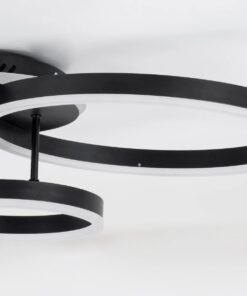 kelvo® VENOM KLV-101-0184 Φωτιστικό Οροφής LED 100W 10000lm 360° AC 220-240V IP20 Ρυθμιζόμενο Λευκό CCT με Χειριστήριο από 2700K έως 6000K Dimmable – Lumileds SMD Chip – Μαύρο Ματ – Μ70 x Π40 x Υ16cm – 3 Χρόνια Εγγύηση