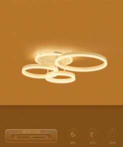 kelvo® VENOM KLV-101-0185 Φωτιστικό Οροφής LED 100W 10000lm 360° AC 220-240V IP20 Ρυθμιζόμενο Λευκό CCT με Χειριστήριο από 2700K έως 6000K Dimmable – Lumileds SMD Chip – Λευκό Ματ – Μ70 x Π40 x Υ16cm – 3 Χρόνια Εγγύηση