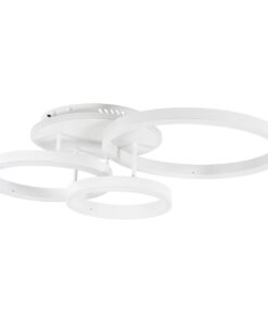 kelvo® VENOM KLV-101-0185 Φωτιστικό Οροφής LED 100W 10000lm 360° AC 220-240V IP20 Ρυθμιζόμενο Λευκό CCT με Χειριστήριο από 2700K έως 6000K Dimmable – Lumileds SMD Chip – Λευκό Ματ – Μ70 x Π40 x Υ16cm – 3 Χρόνια Εγγύηση