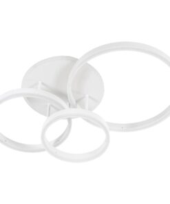 kelvo® VENOM KLV-101-0185 Φωτιστικό Οροφής LED 100W 10000lm 360° AC 220-240V IP20 Ρυθμιζόμενο Λευκό CCT με Χειριστήριο από 2700K έως 6000K Dimmable – Lumileds SMD Chip – Λευκό Ματ – Μ70 x Π40 x Υ16cm – 3 Χρόνια Εγγύηση