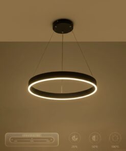 kelvo® VENOM KLV-101-0187 Κρεμαστό Φωτιστικό Οροφής LED 45W 4500lm 120° AC 220-240V IP20 Ρυθμιζόμενο Λευκό CCT με Χειριστήριο από 2700K έως 6000K Dimmable – Lumileds SMD Chip – Μαύρο Ματ – Μ60 x Π60 x Υ6.5cm – 3 Χρόνια Εγγύηση
