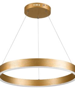 kelvo® VENOM KLV-101-0189 Κρεμαστό Φωτιστικό Οροφής LED 45W 4500lm 120° AC 220-240V IP20 Ρυθμιζόμενο Λευκό CCT με Χειριστήριο από 2700K έως 6000K Dimmable – Lumileds SMD Chip – Χρυσό Πλατίνα – Μ60 x Π60 x Υ6.5cm – 3 Χρόνια Εγγύηση