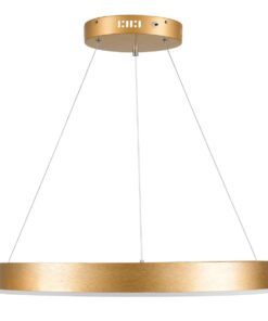 kelvo® VENOM KLV-101-0189 Κρεμαστό Φωτιστικό Οροφής LED 45W 4500lm 120° AC 220-240V IP20 Ρυθμιζόμενο Λευκό CCT με Χειριστήριο από 2700K έως 6000K Dimmable – Lumileds SMD Chip – Χρυσό Πλατίνα – Μ60 x Π60 x Υ6.5cm – 3 Χρόνια Εγγύηση