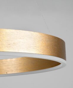 kelvo® VENOM KLV-101-0189 Κρεμαστό Φωτιστικό Οροφής LED 45W 4500lm 120° AC 220-240V IP20 Ρυθμιζόμενο Λευκό CCT με Χειριστήριο από 2700K έως 6000K Dimmable – Lumileds SMD Chip – Χρυσό Πλατίνα – Μ60 x Π60 x Υ6.5cm – 3 Χρόνια Εγγύηση