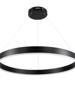 kelvo® VENOM KLV-101-0190 Κρεμαστό Φωτιστικό Οροφής LED 67W 6700lm 120° AC 220-240V IP20 Ρυθμιζόμενο Λευκό CCT με Χειριστήριο από 2700K έως 6000K Dimmable – Lumileds SMD Chip – Μαύρο Ματ – Μ80 x Π80 x Υ6.5cm – 3 Χρόνια Εγγύηση