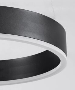 kelvo® VENOM KLV-101-0190 Κρεμαστό Φωτιστικό Οροφής LED 67W 6700lm 120° AC 220-240V IP20 Ρυθμιζόμενο Λευκό CCT με Χειριστήριο από 2700K έως 6000K Dimmable – Lumileds SMD Chip – Μαύρο Ματ – Μ80 x Π80 x Υ6.5cm – 3 Χρόνια Εγγύηση