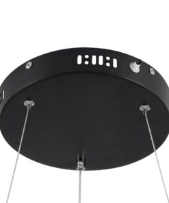 kelvo® VENOM KLV-101-0190 Κρεμαστό Φωτιστικό Οροφής LED 67W 6700lm 120° AC 220-240V IP20 Ρυθμιζόμενο Λευκό CCT με Χειριστήριο από 2700K έως 6000K Dimmable – Lumileds SMD Chip – Μαύρο Ματ – Μ80 x Π80 x Υ6.5cm – 3 Χρόνια Εγγύηση