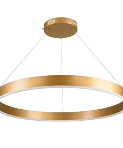 kelvo® VENOM KLV-101-0192 Κρεμαστό Φωτιστικό Οροφής LED 67W 6700lm 120° AC 220-240V IP20 Ρυθμιζόμενο Λευκό CCT με Χειριστήριο από 2700K έως 6000K Dimmable – Lumileds SMD Chip – Χρυσό Πλατίνα – Μ80 x Π80 x Υ6.5cm – 3 Χρόνια Εγγύηση