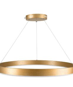 kelvo® VENOM KLV-101-0192 Κρεμαστό Φωτιστικό Οροφής LED 67W 6700lm 120° AC 220-240V IP20 Ρυθμιζόμενο Λευκό CCT με Χειριστήριο από 2700K έως 6000K Dimmable – Lumileds SMD Chip – Χρυσό Πλατίνα – Μ80 x Π80 x Υ6.5cm – 3 Χρόνια Εγγύηση