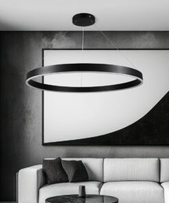 kelvo® VENOM KLV-101-0193 Κρεμαστό Φωτιστικό Οροφής LED 75W 7500lm 120° AC 220-240V IP20 Ρυθμιζόμενο Λευκό CCT με Χειριστήριο από 2700K έως 6000K Dimmable – Lumileds SMD Chip – Μαύρο Ματ – Μ100 x Π100 x Υ6.5cm – 3 Χρόνια Εγγύηση