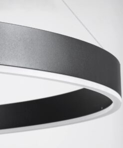 kelvo® VENOM KLV-101-0193 Κρεμαστό Φωτιστικό Οροφής LED 75W 7500lm 120° AC 220-240V IP20 Ρυθμιζόμενο Λευκό CCT με Χειριστήριο από 2700K έως 6000K Dimmable – Lumileds SMD Chip – Μαύρο Ματ – Μ100 x Π100 x Υ6.5cm – 3 Χρόνια Εγγύηση